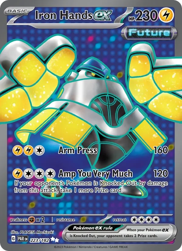 Iron Hands ex 223/182 Paradox Rift Pokémon card