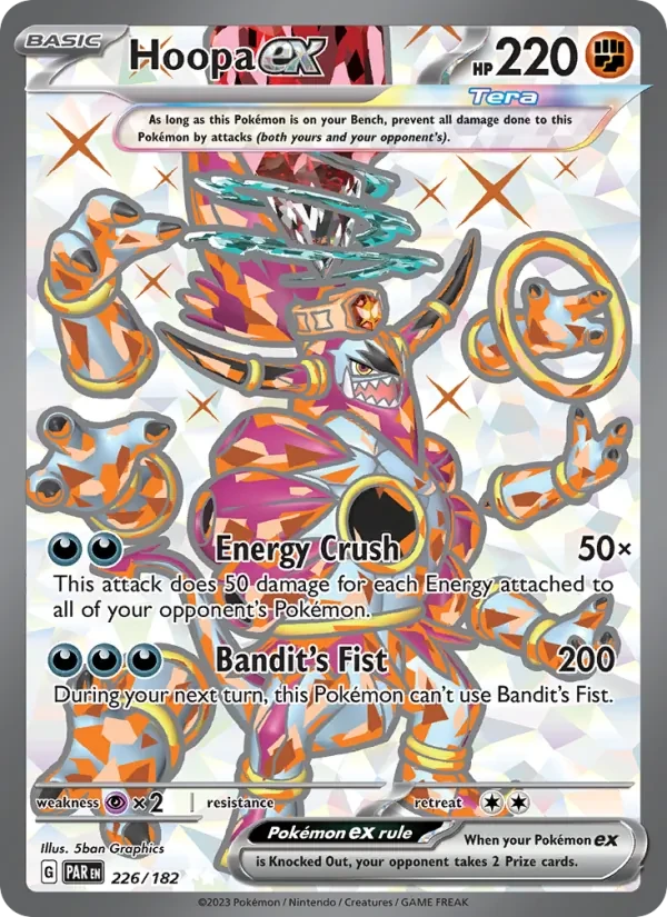 Hoopa ex 226/182 Paradox Rift Pokémon card