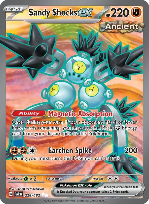 Sandy Shocks ex 228/182 Paradox Rift Pokémon card