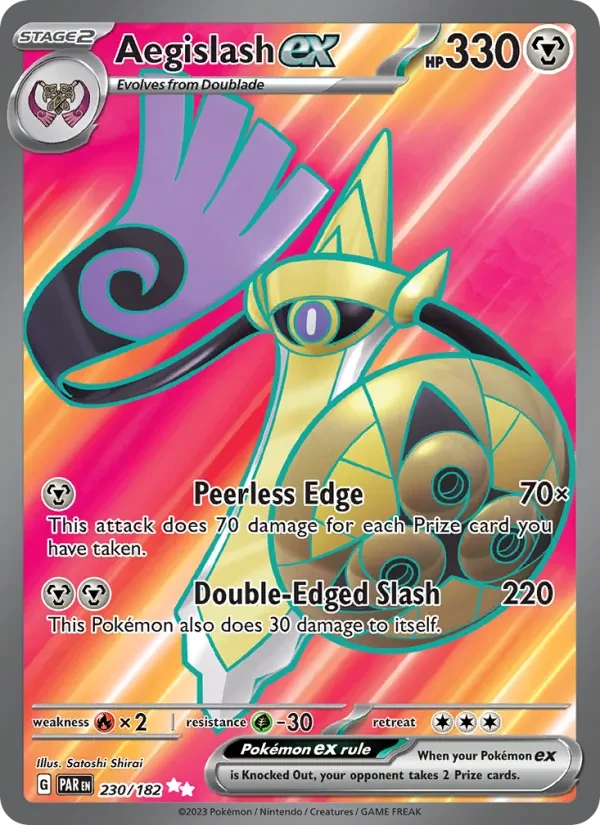 Aegislash ex 230/182 Paradox Rift Pokémon card