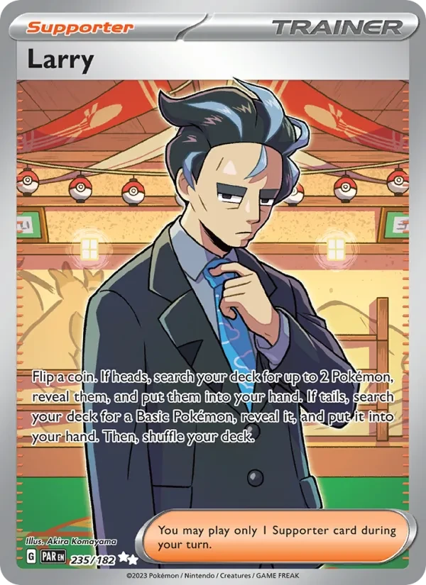 Larry 235/182 Paradox Rift Pokémon card