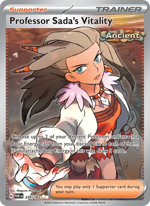Professor Sada's Vitality 239/182 Paradox Rift Pokémon card