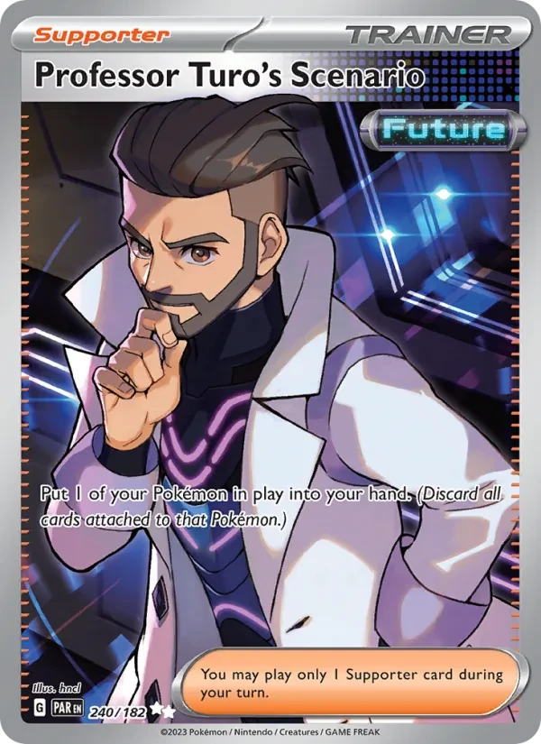 Professor Turo's Scenario 240/182 Paradox Rift Pokémon card