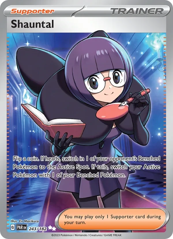 Shauntal 243/182 Paradox Rift Pokémon card