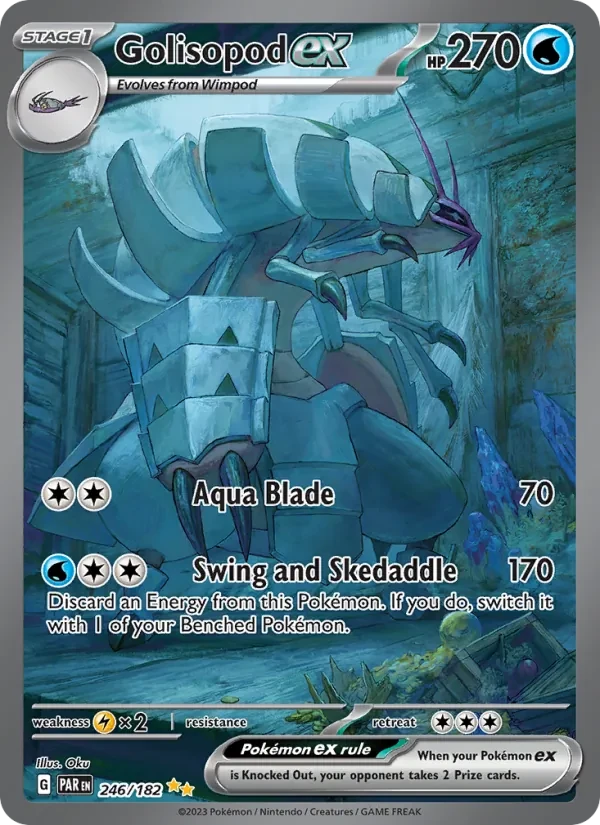 Golisopod ex 246/182 Paradox Rift Pokémon card