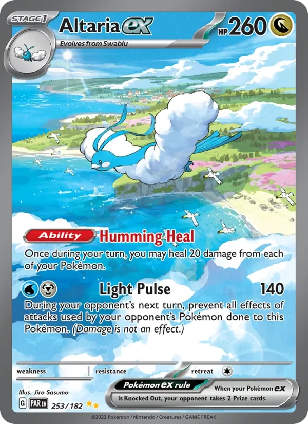 Altaria ex 253/182 Paradox Rift Pokémon card
