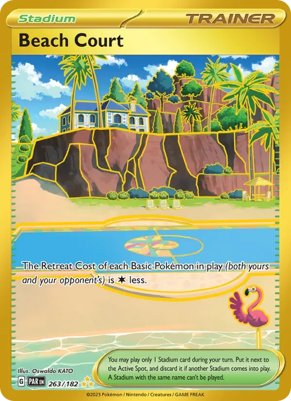 Beach Court 263/182 Paradox Rift Pokémon card