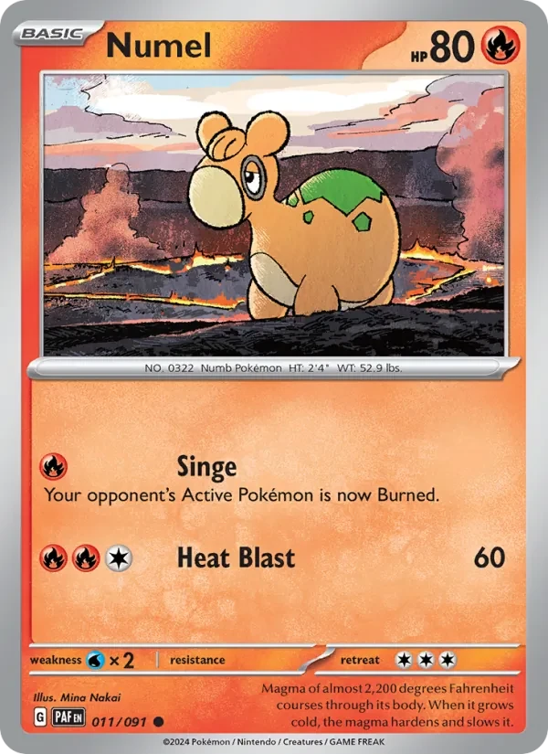 Numel 011/91 Paldean Fates Pokémon card