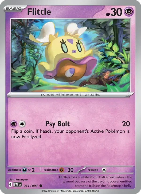 Flittle 041/91 Paldean Fates Pokémon card