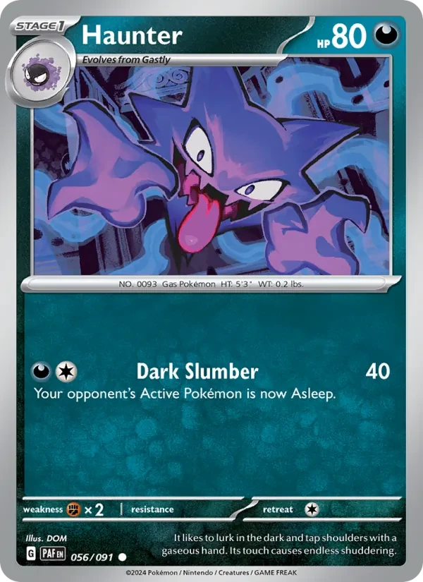 Carta Pokémon Haunter 056/91 Paldean Fates