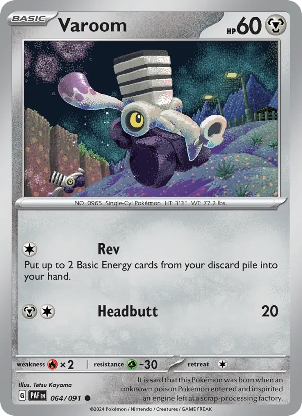 Varoom 064/91 Paldean Fates Pokémon card