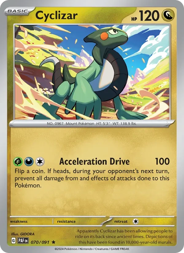 Cyclizar 070/91 Paldean Fates Pokémon card