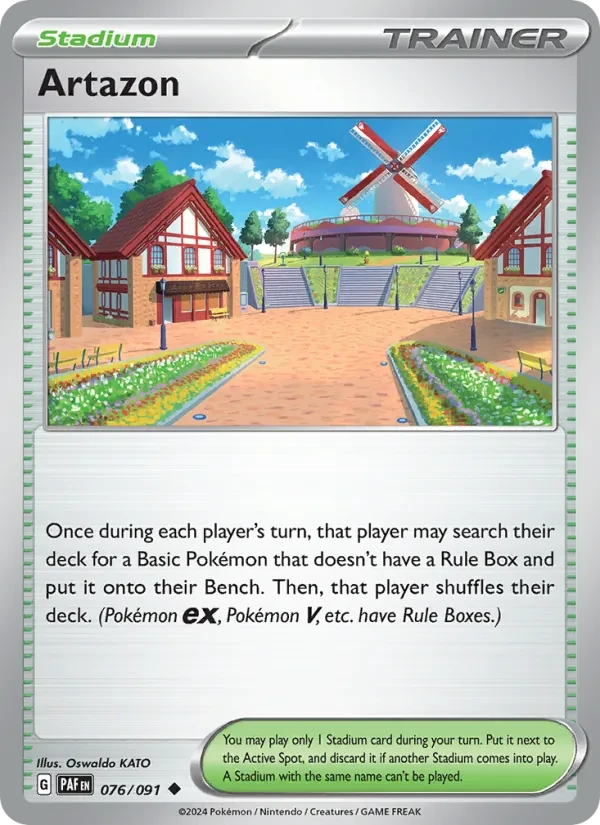 Artazon 076/91 Paldean Fates Pokémon card