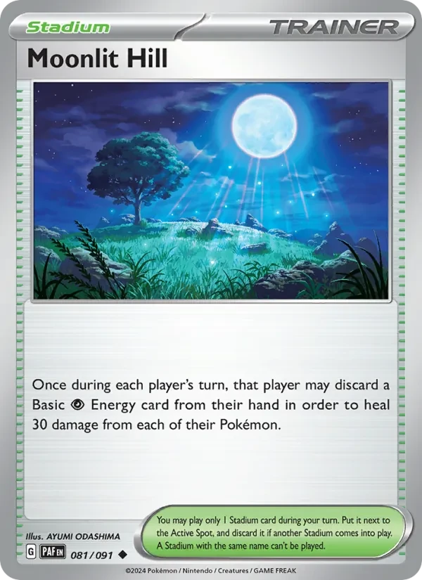 Moonlit Hill 081/91 Paldean Fates Pokémon card