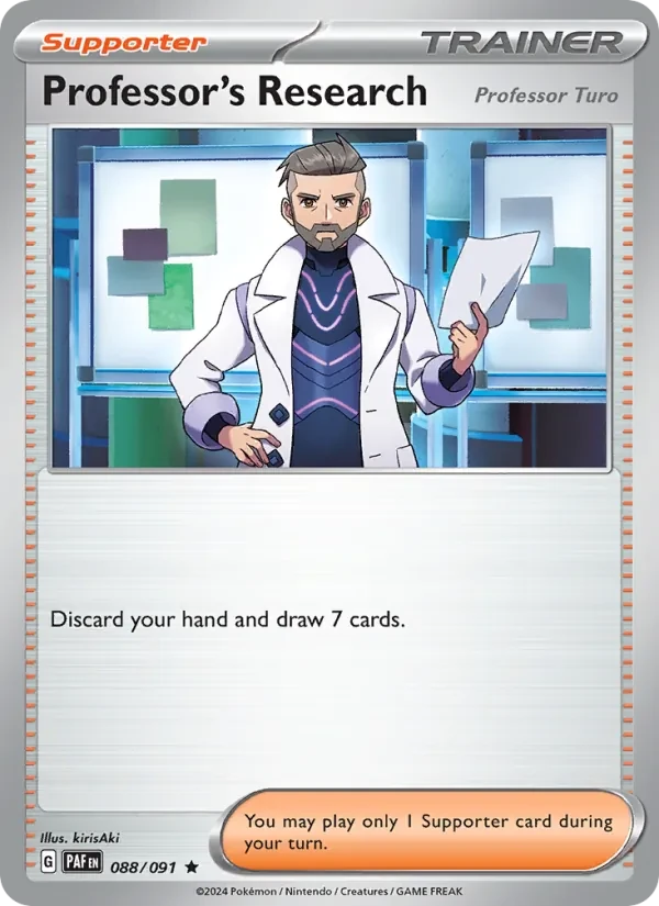 Professor's Research 088/91 Paldean Fates Pokémon card