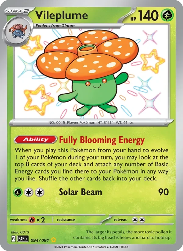 Vileplume 094/91 Paldean Fates Pokémon card
