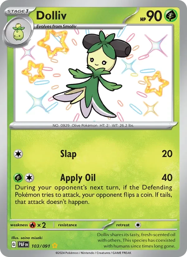 Dolliv 103/91 Paldean Fates Pokémon card