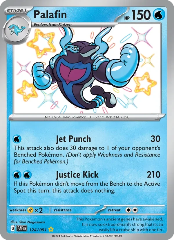 Palafin 124/91 Paldean Fates Pokémon card