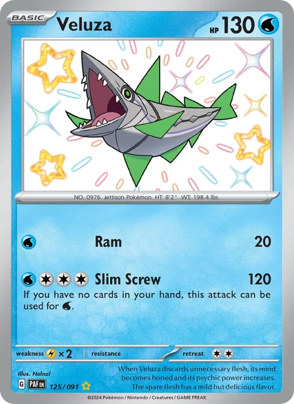 Veluza 125/91 Paldean Fates Pokémon Karte