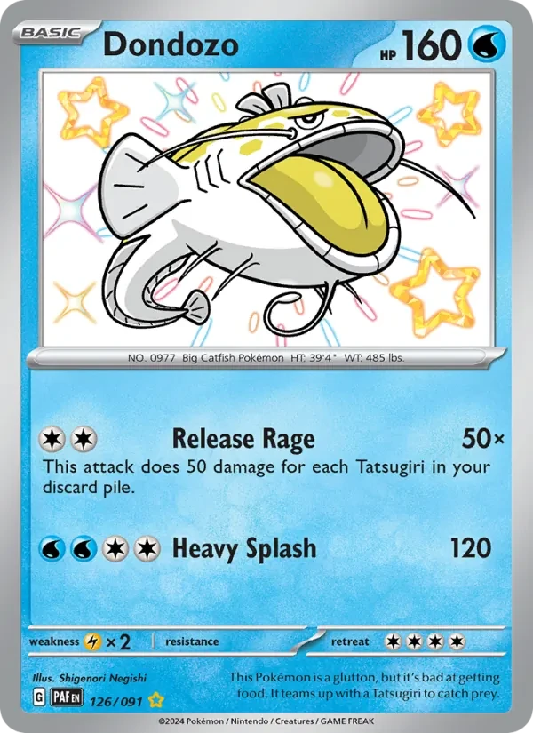Dondozo 126/91 Paldean Fates Pokémon card