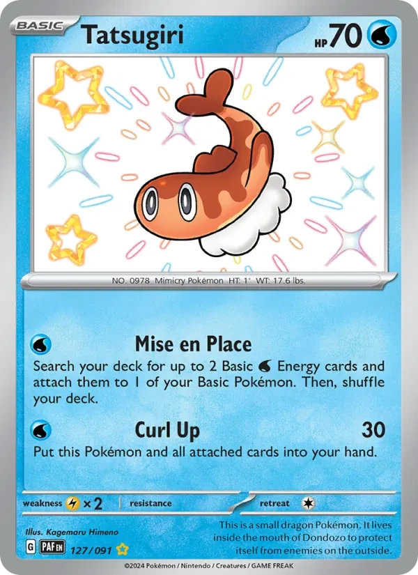 Tatsugiri 127/91 Paldean Fates Pokémon card