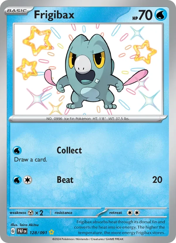 Frigibax 128/91 Paldean Fates Pokémon card