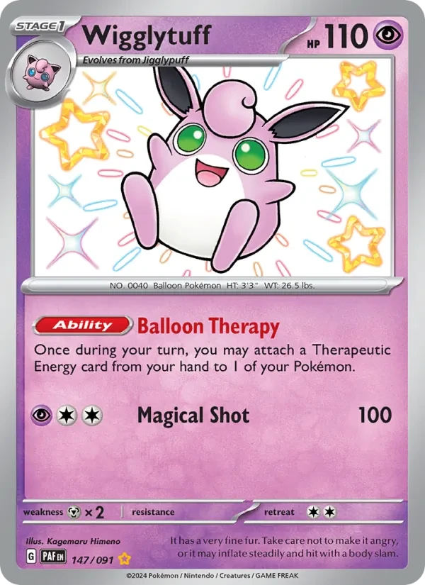 Wigglytuff 147/91 Paldean Fates Pokémon card