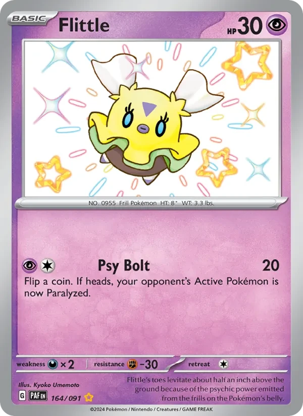 Flittle 164/91 Paldean Fates Pokémon card