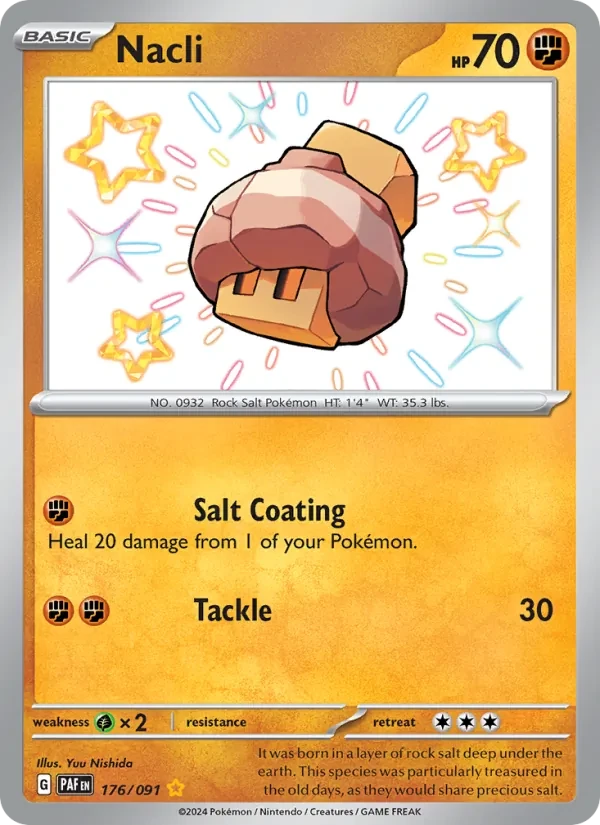Nacli 176/91 Paldean Fates Pokémon card