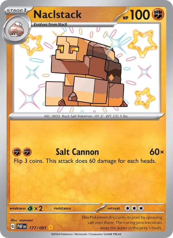 Carte Pokémon Naclstack 177/91 Paldean Fates