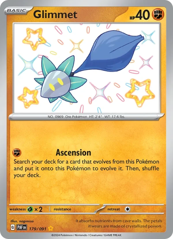 Glimmet 179/91 Paldean Fates Pokémon card