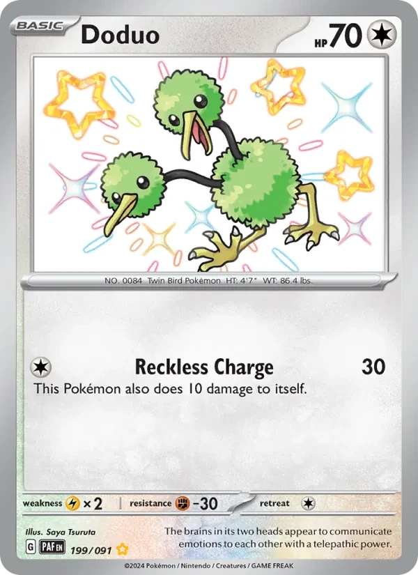 Doduo 199/91 Paldean Fates Pokémon card