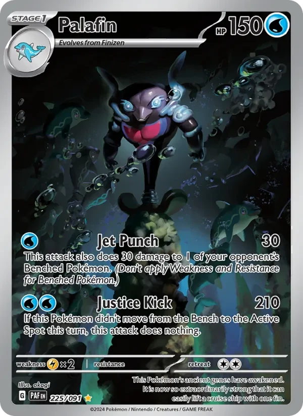 Palafin 225/91 Paldean Fates Pokémon card