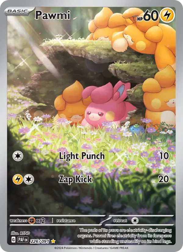 Pawmi 226/91 Paldean Fates Pokémon card