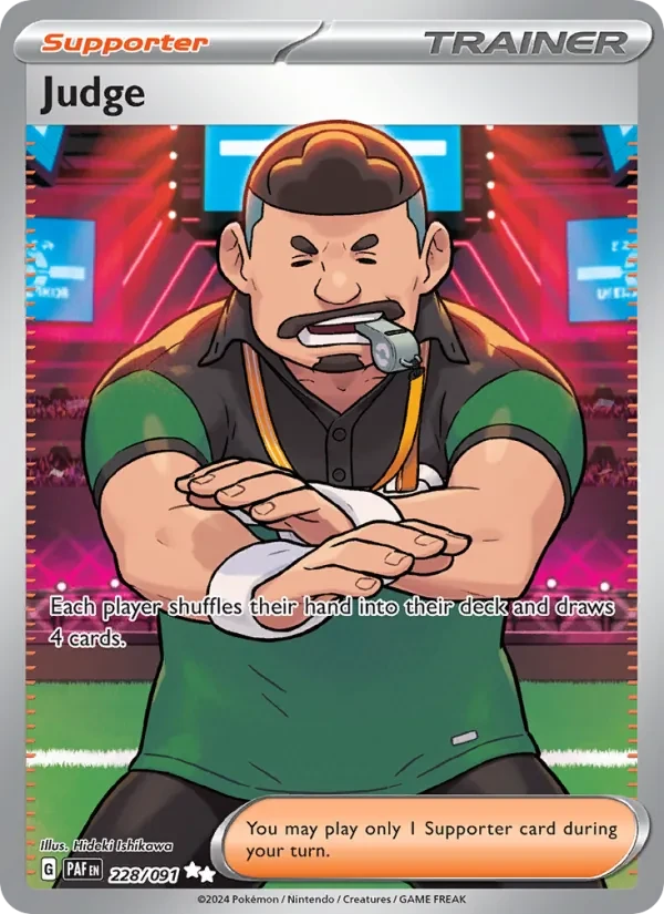 Judge 228/91 Paldean Fates Pokémon Karte