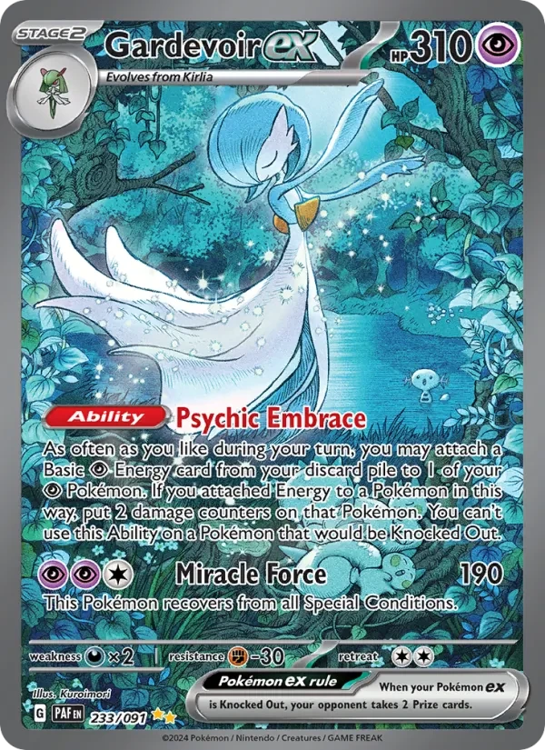 Gardevoir ex 233/91 Paldean Fates Pokémon card