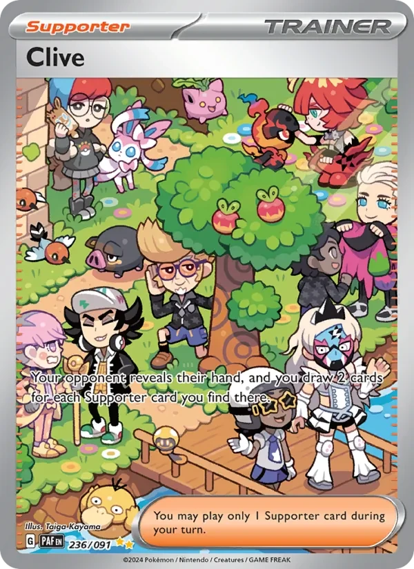 Clive 236/91 Paldean Fates Pokémon card