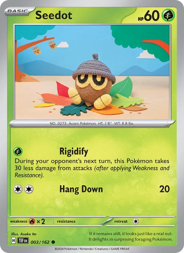 Seedot 003/162 Temporal Forces Pokémon card