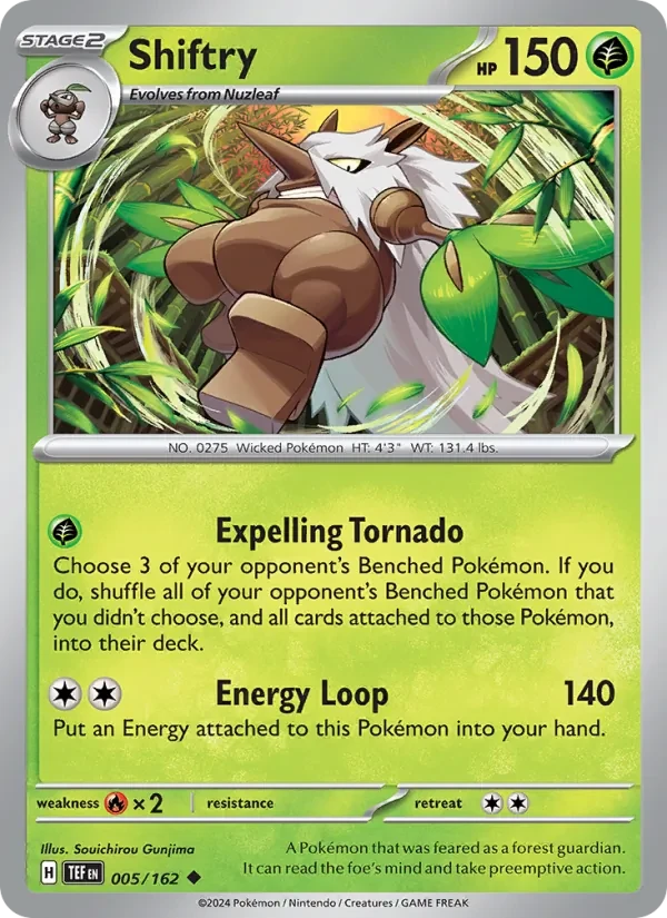Carte Pokémon Shiftry 005/162 Temporal Forces
