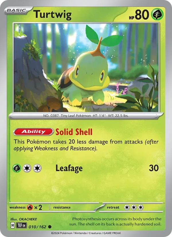Turtwig 010/162 Temporal Forces Pokémon card