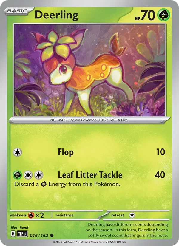 Carte Pokémon Deerling 016/162 Temporal Forces