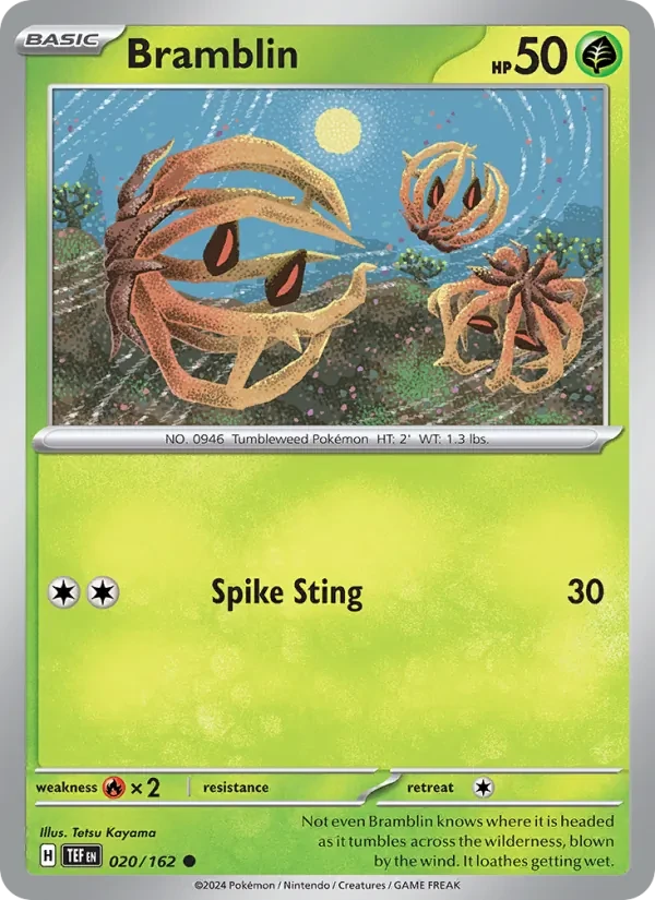 Carta Pokémon Bramblin 020/162 Temporal Forces
