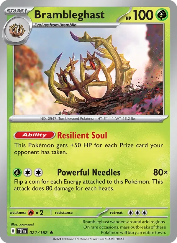 Carta Pokémon Brambleghast 021/162 Temporal Forces
