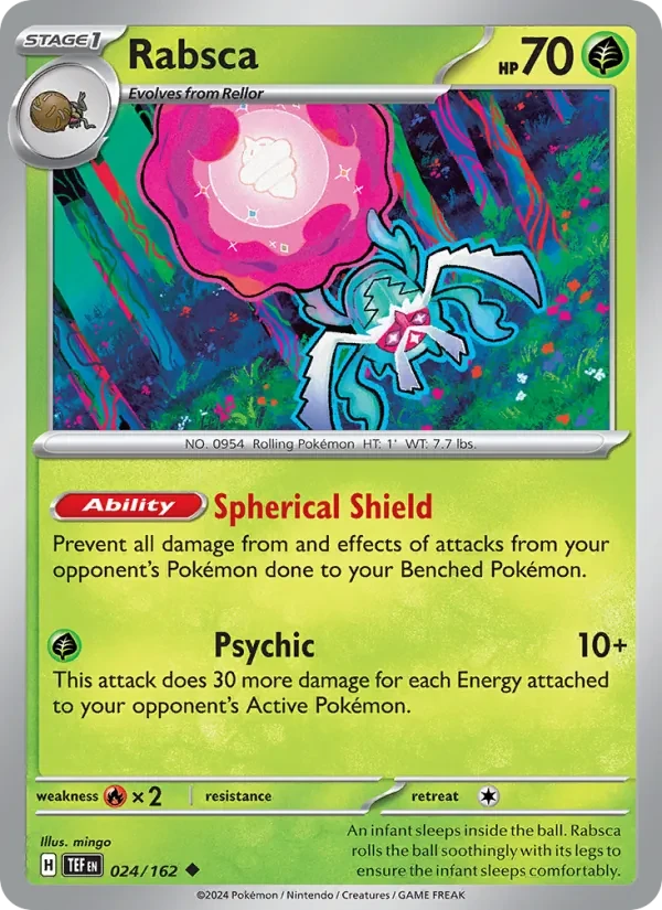Rabsca 024/162 Temporal Forces Pokémon card