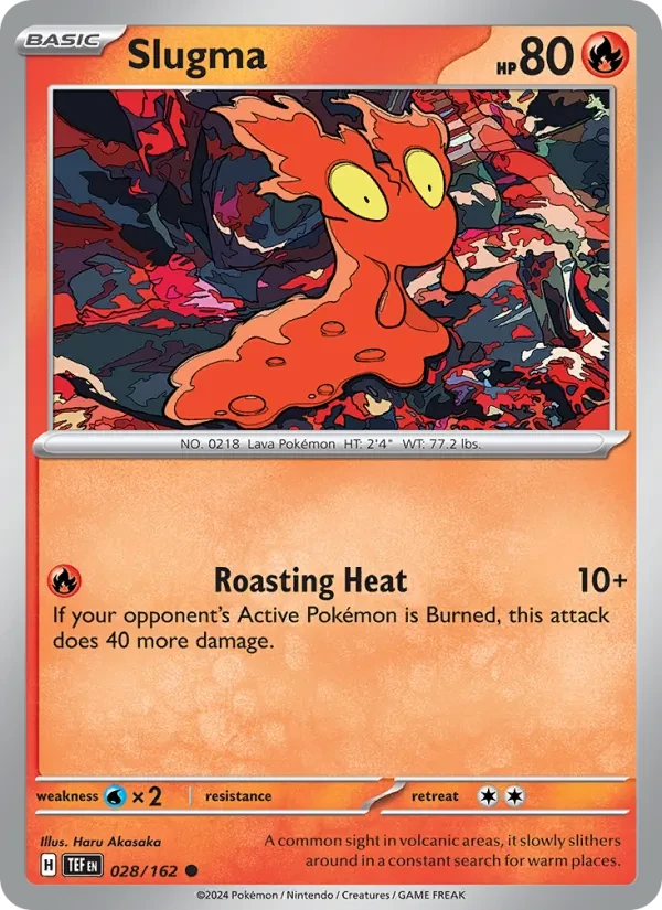 Slugma 028/162 Temporal Forces Pokémon card