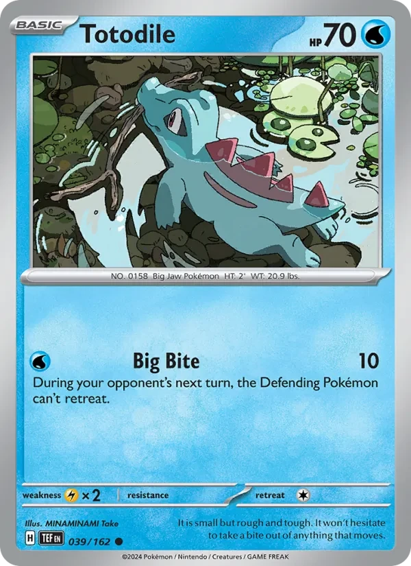 Totodile 039/162 Temporal Forces Pokémon card