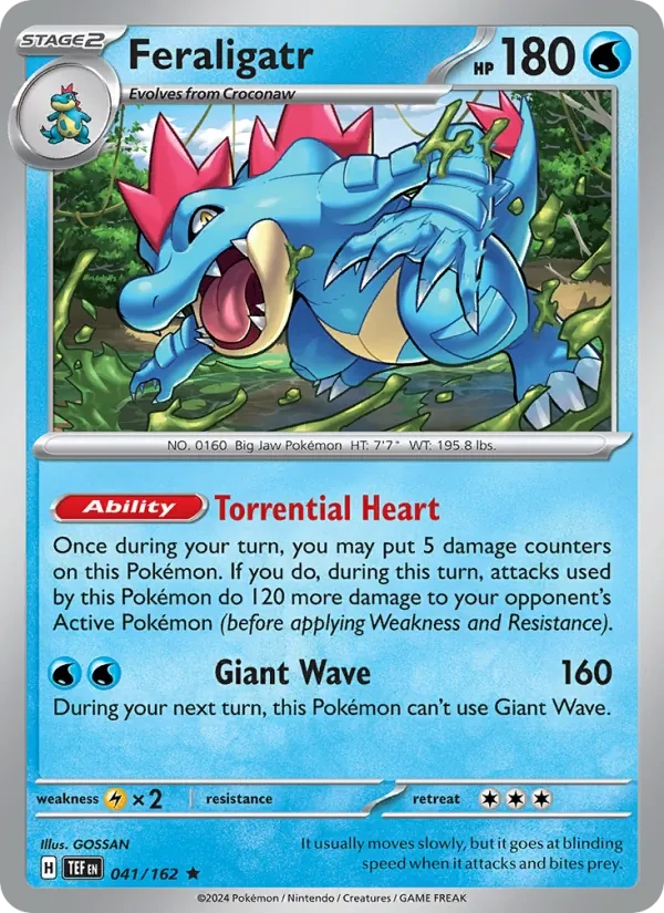 Feraligatr 041/162 Temporal Forces Pokémon card