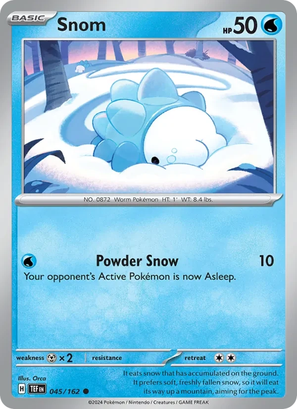 Snom 045/162 Temporal Forces Pokémon card