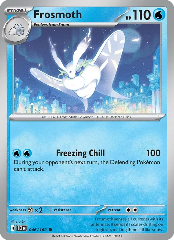 Carta Pokémon Frosmoth 046/162 Temporal Forces