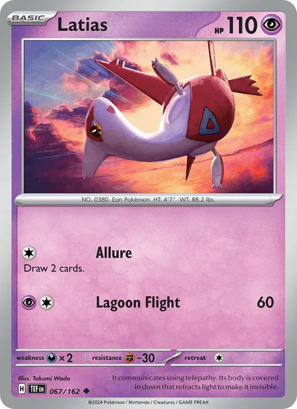 Latias 067/162 Temporal Forces Pokémon Karte